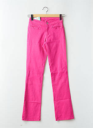 Pantalon slim taille haute taille haute rose CIMARRON femme