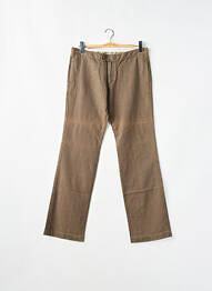 Pantalon droit stretch taille normale marron LADY SOUL homme