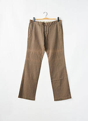Pantalon droit stretch taille normale marron LADY SOUL homme