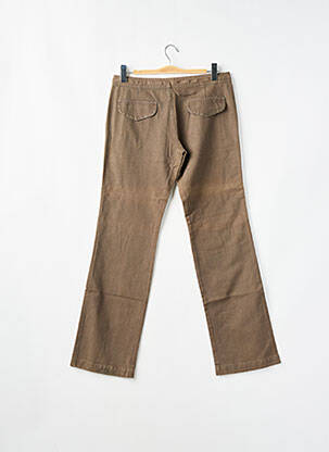 Pantalon droit stretch taille normale marron LADY SOUL homme