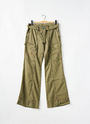 Pantalon cargo coupe droite taille basse vert LOIS homme