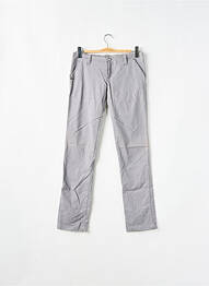 Pantalon chino taille basse taille basse gris NATIONAL LIBERTY femme