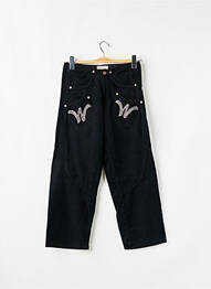 Pantalon 7/8 stretch taille normale noir LE TEMPS DES CERISES femme