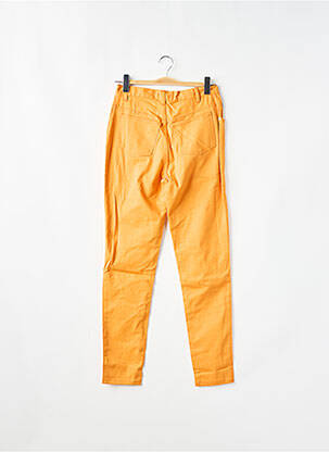 Jeans coupe slim stretch taille haute orange MANLY femme