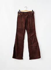 Pantalon flare marron LOIS pour femme seconde vue