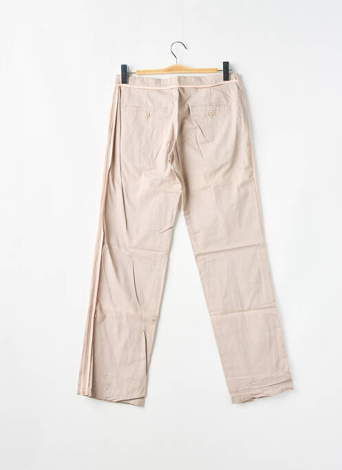 Pantalon droit tissage popeline taille basse rose LADY SOUL femme