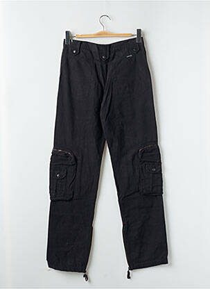 Pantalon cargo coupe droite taille normale noir PHARD femme