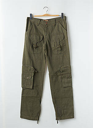 Pantalon cargo coupe droite taille normale vert PHARD femme