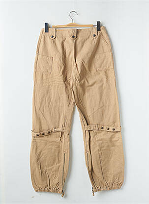 Pantalon cargo poches taille normale beige PHARD femme