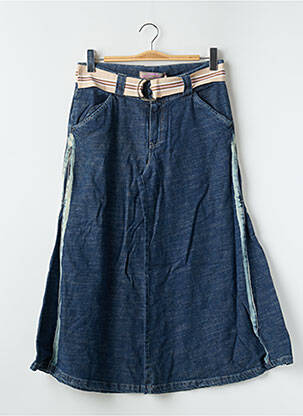 Pantalon large fermeture zippée sous rabat boutonné taille normale bleu ROXY femme