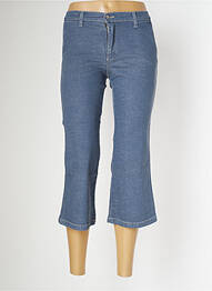 Pantacourt stretch taille haute bleu SCHOOL RAG femme