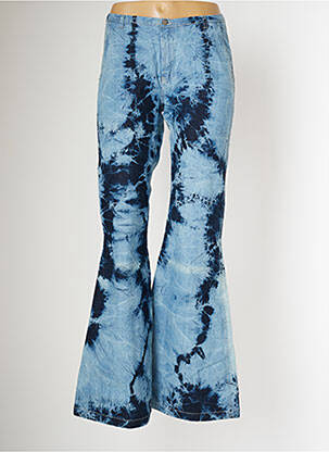Jean coupe flare taille haute taille haute bleu SCHOOL RAG femme