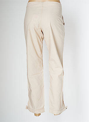 Pantalon 7/8 tissage popeline taille normale beige SCHOOL RAG femme