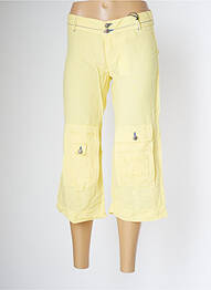 Pantacourt taille basse taille basse jaune SCHOOL RAG femme