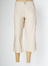 Pantacourt coupe droite taille normale beige SCHOOL RAG femme