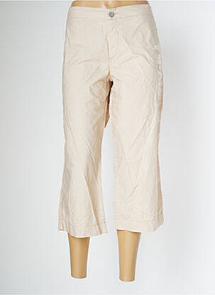 Pantacourt coupe droite taille normale beige SCHOOL RAG femme