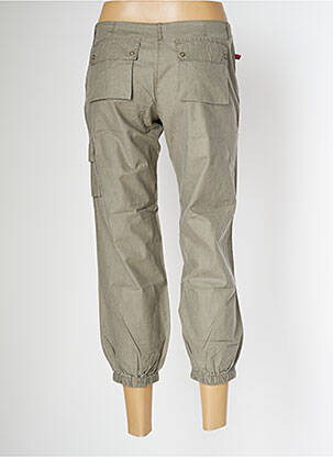 Pantalon cargo tissage popeline taille basse vert SESSUN femme