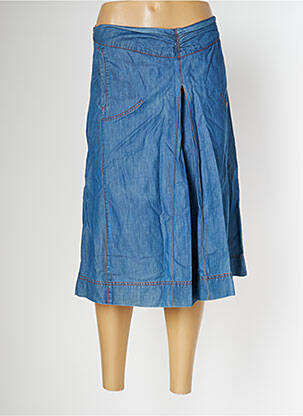 Pantacourt taille haute taille haute bleu 2 TWO femme