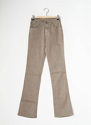 Pantalon flare stretch taille haute vert CIMARRON femme