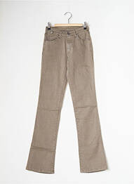 Pantalon flare stretch taille haute vert CIMARRON femme