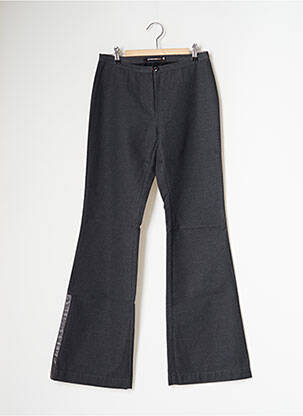Pantalon flare stretch taille haute gris SCHOOL RAG femme