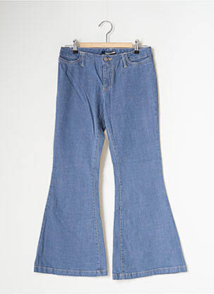 Jean coupe flare stretch taille basse bleu SCHOOL RAG femme