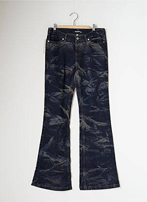 Jeans bootcut stretch taille basse bleu SCHOOL RAG femme