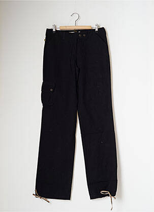 Pantalon cargo tissage popeline taille normale noir SESSUN femme
