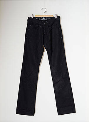Jeans coupe droite stretch taille basse noir STONE AGED femme
