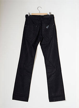 Jeans coupe droite stretch taille basse noir STONE AGED femme