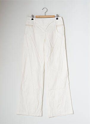 Pantalon flare taille basse taille basse beige 2 TWO femme