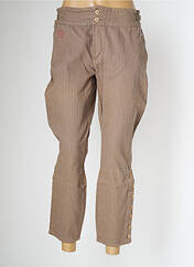 Pantalon 7/8 marron SCHOOL RAG pour femme seconde vue