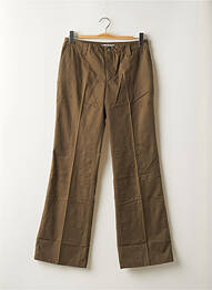 Pantalon droit tissage popeline taille normale vert TEDDY SMITH homme