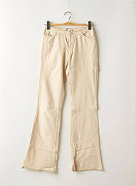 Pantalon flare taille basse taille basse beige TEDDY SMITH femme