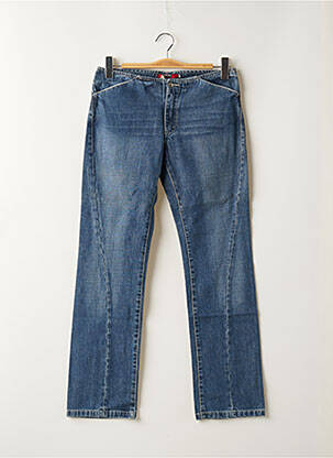Jeans coupe droite taille basse taille basse bleu TEDDY SMITH femme