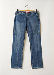 Jeans coupe droite taille basse taille basse bleu TEDDY SMITH femme
