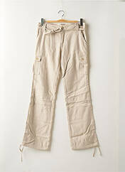 Pantalon cargo beige TEDDY SMITH pour femme seconde vue