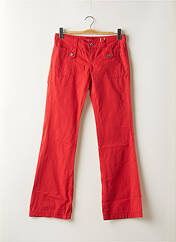 Pantalon droit rouge TEDDY SMITH pour femme seconde vue