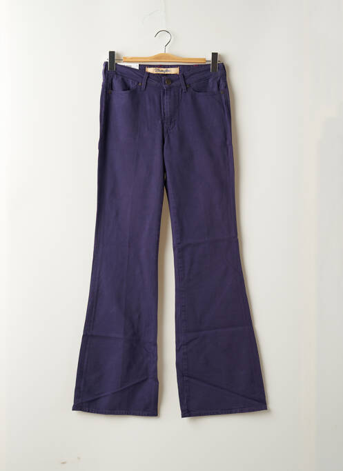 Pantalon flare taille basse taille basse violet WRANGLER femme
