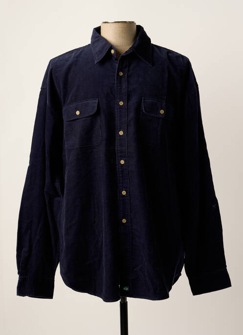 Chemise manches longues bleu DOCKERS pour homme