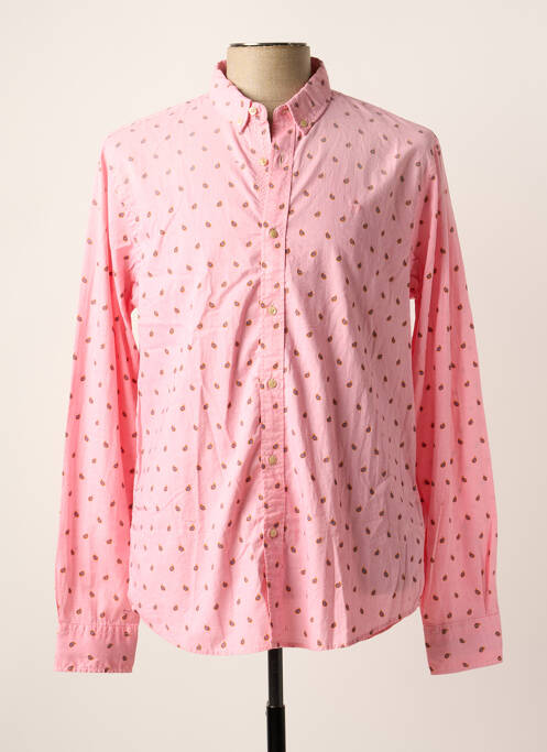 Chemise manches longues rose SCOTCH & SODA pour homme