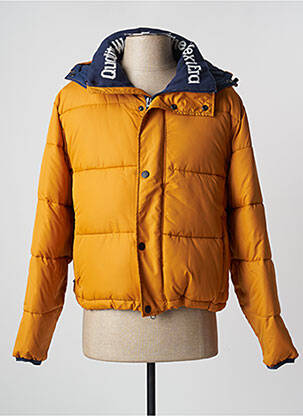 Doudoune manches longues a capuche orange KINGS OF INDIGO homme