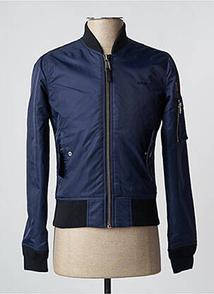 Blouson poches bleu SCHOTT homme