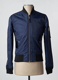 Blouson poches bleu SCHOTT homme