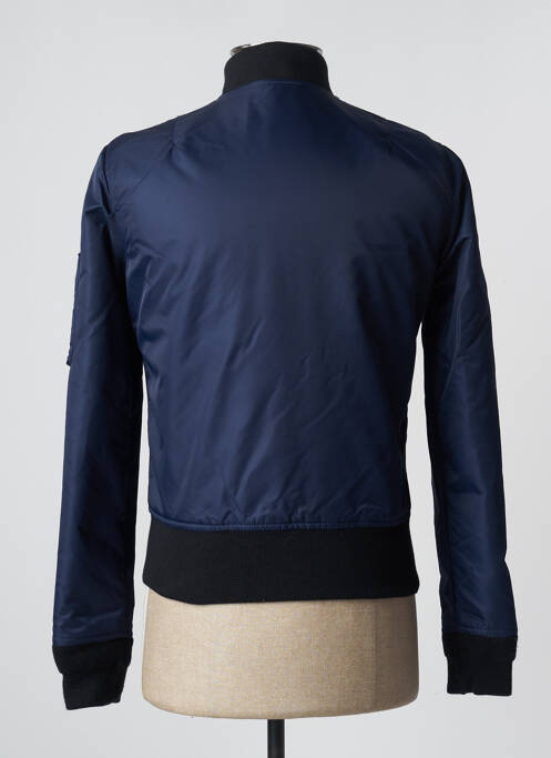 Blouson bleu SCHOTT pour homme