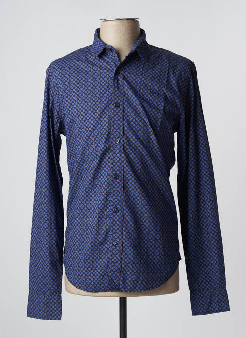 Chemise manches longues bleu SCOTCH & SODA pour homme