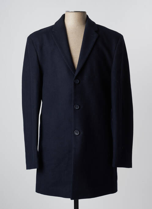 Manteau long bleu MINIMUM pour homme