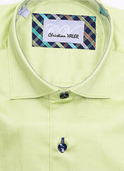 Chemise manches longues vert CHRISTIAN VALER pour homme seconde vue