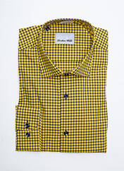 Chemise manches longues jaune CHRISTIAN VALER pour homme seconde vue