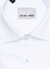 Chemise manches longues blanc CHRISTIAN VALER pour homme seconde vue